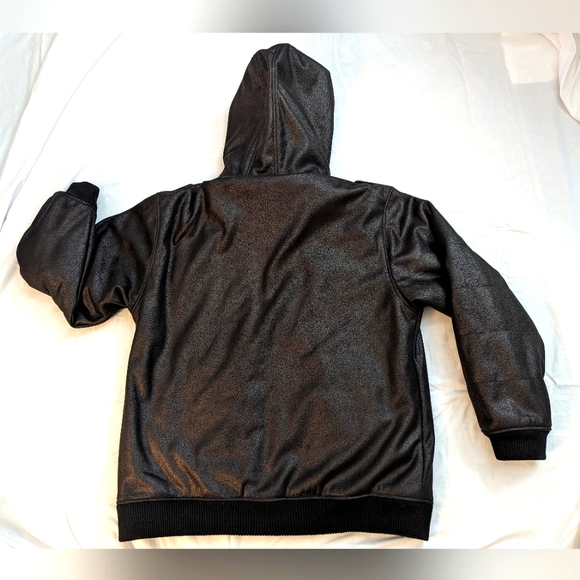 Men's XL Black Jacket with Hood - Picture 5 of 9